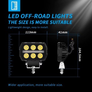 LED фар универсален 12V 24V